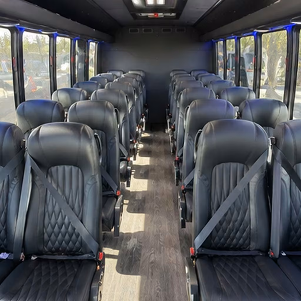 15 35 passenger minibus interior