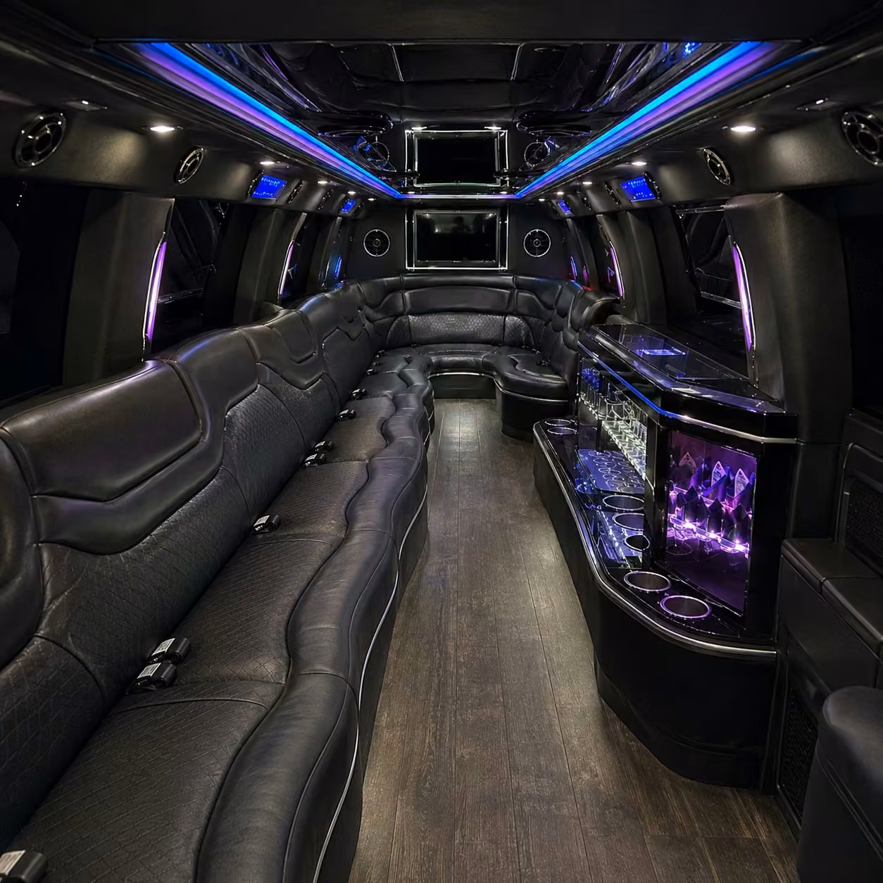 hummer limo inside